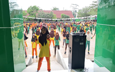Penuh Semangat, Siswi MIN 1 Mesuji Jadi Instruktur di Acara Jumat Sehat