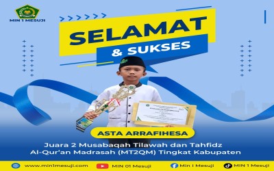Asta Arrafiheza, Siswa MIN 1 Mesuji Raih Juara 2 MT2Q Tingkat Kabupaten